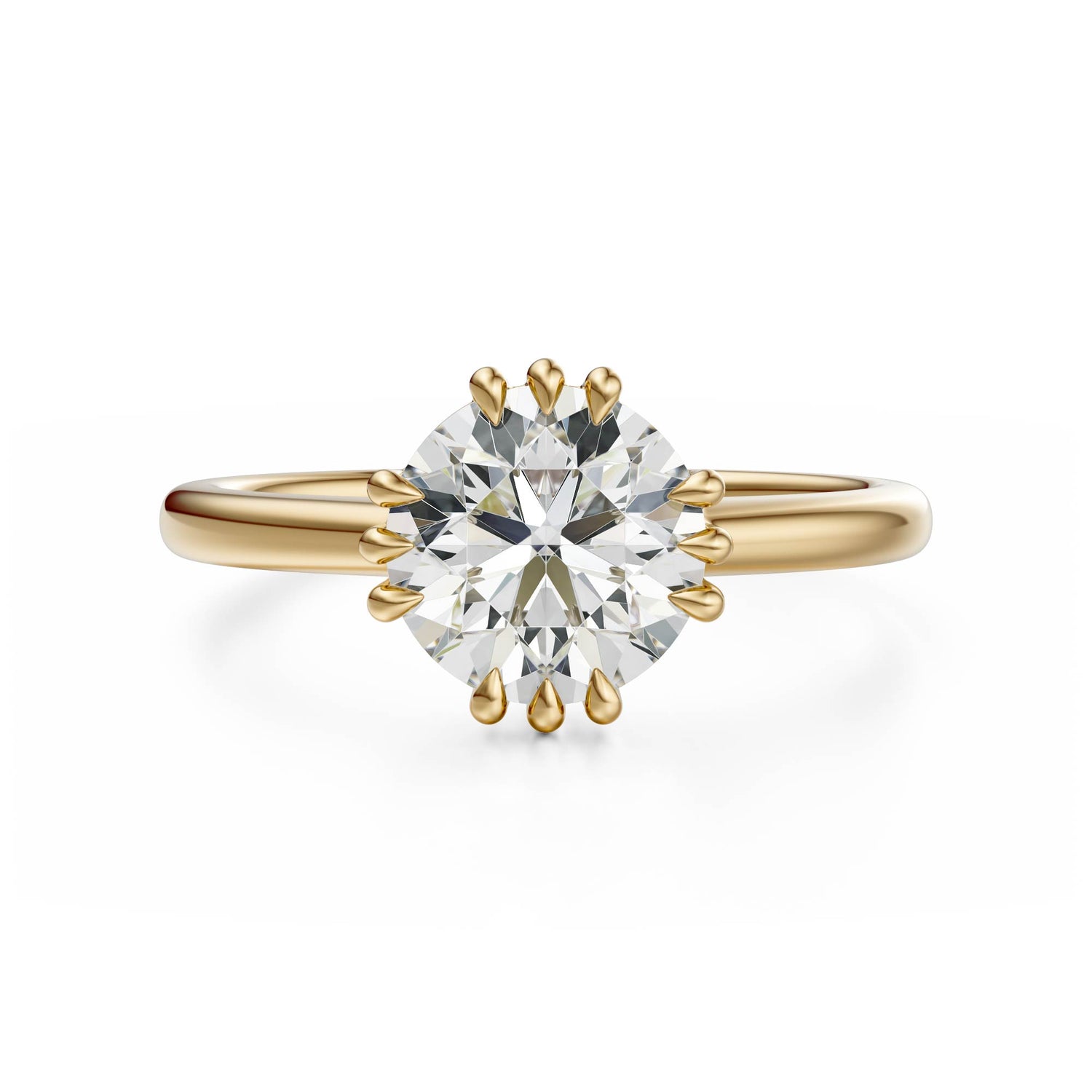 The Thalassa Ring | Round | Setting Only - Lavender Creek Gems 