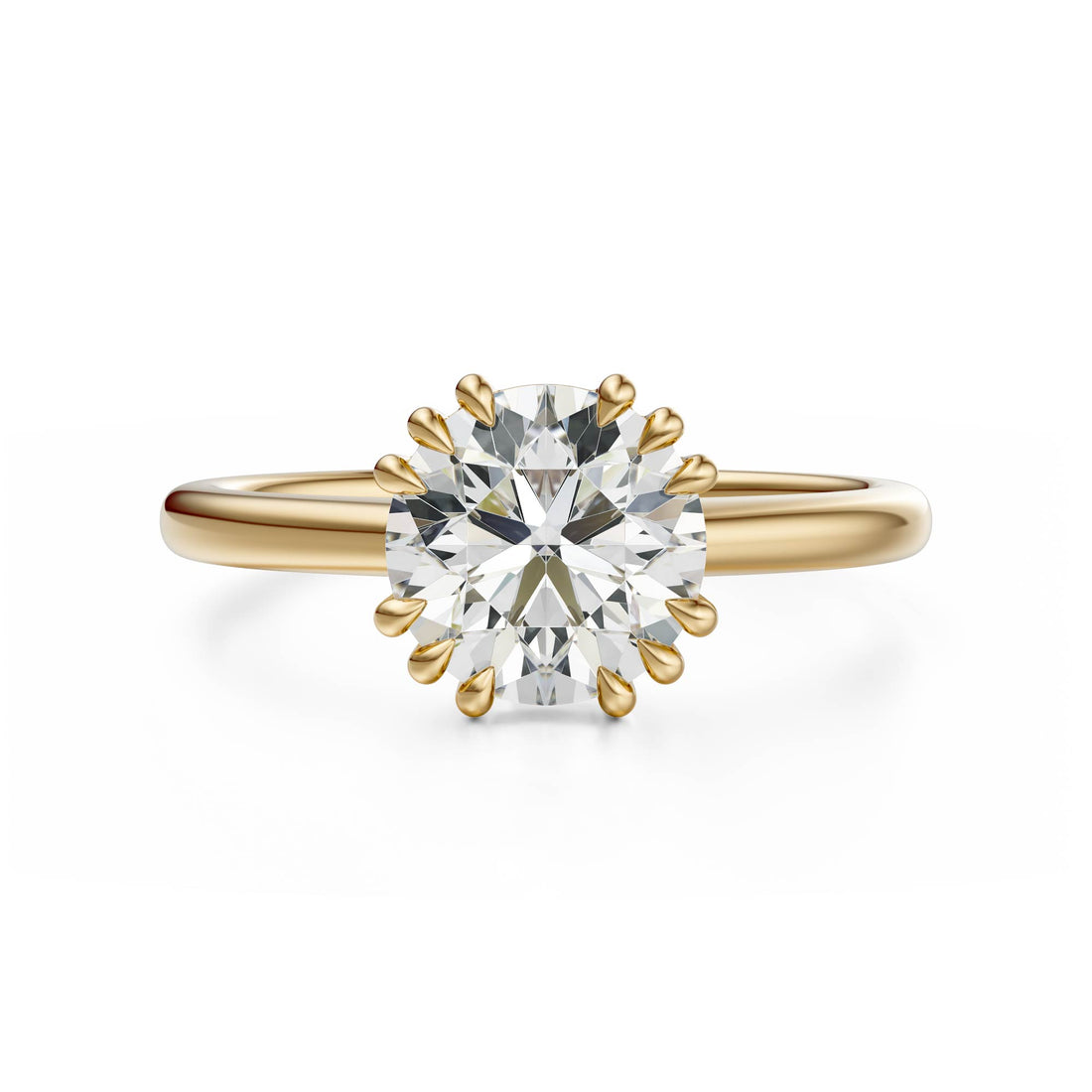 The Thalassa Ring | Round | Setting Only - Lavender Creek Gems 