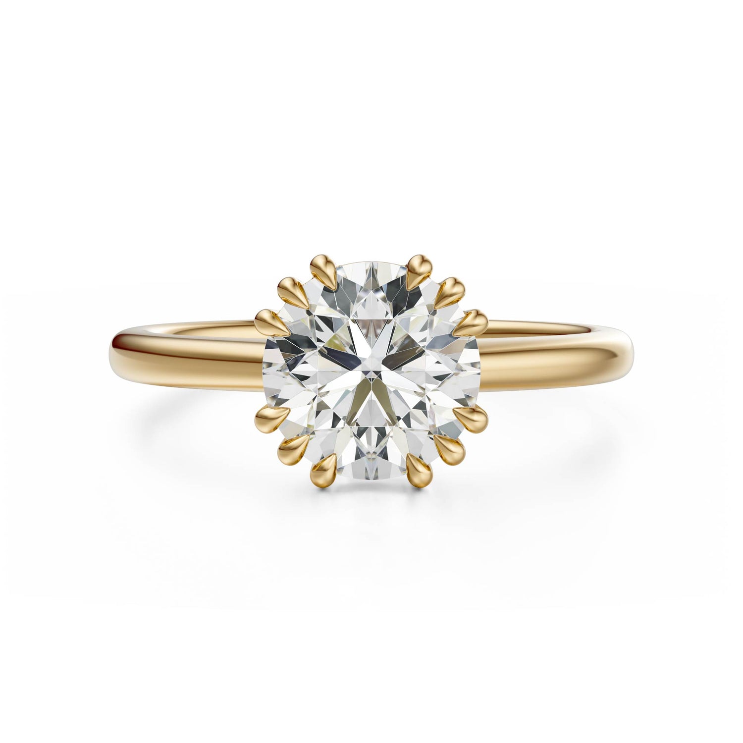 The Thalassa Ring | Round | Setting Only - Lavender Creek Gems 