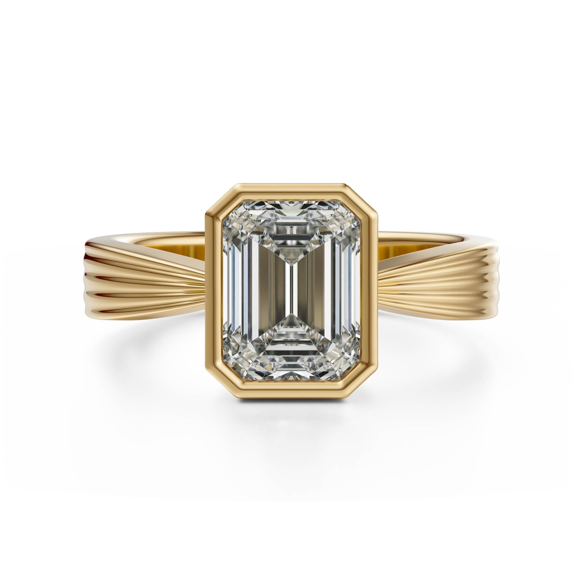 The Veil Ring | Emerald Cut - Lavender Creek Gems 