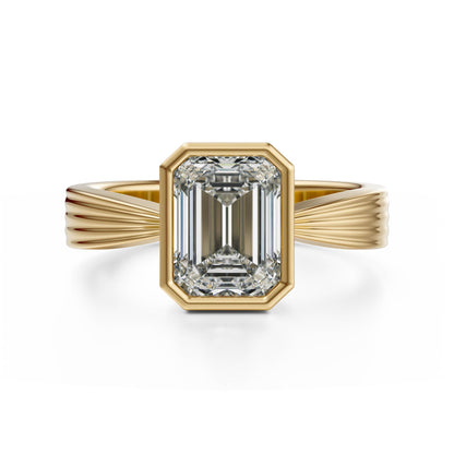 The Veil Ring | Emerald Cut - Lavender Creek Gems 