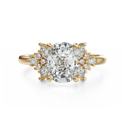 The Veraine Ring | Elongated Cushion | Setting Only