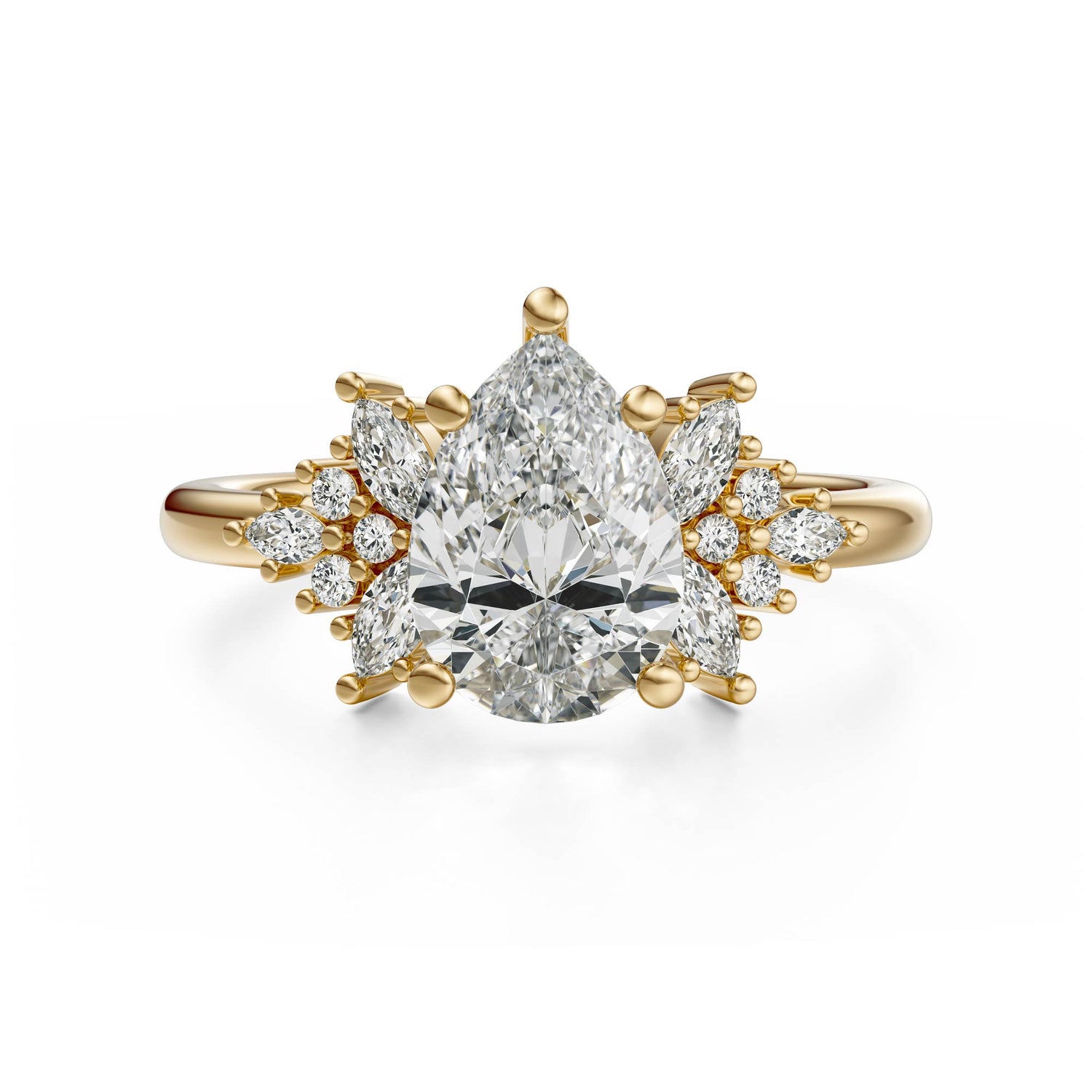 The Veraine Ring | Pear | Setting Only