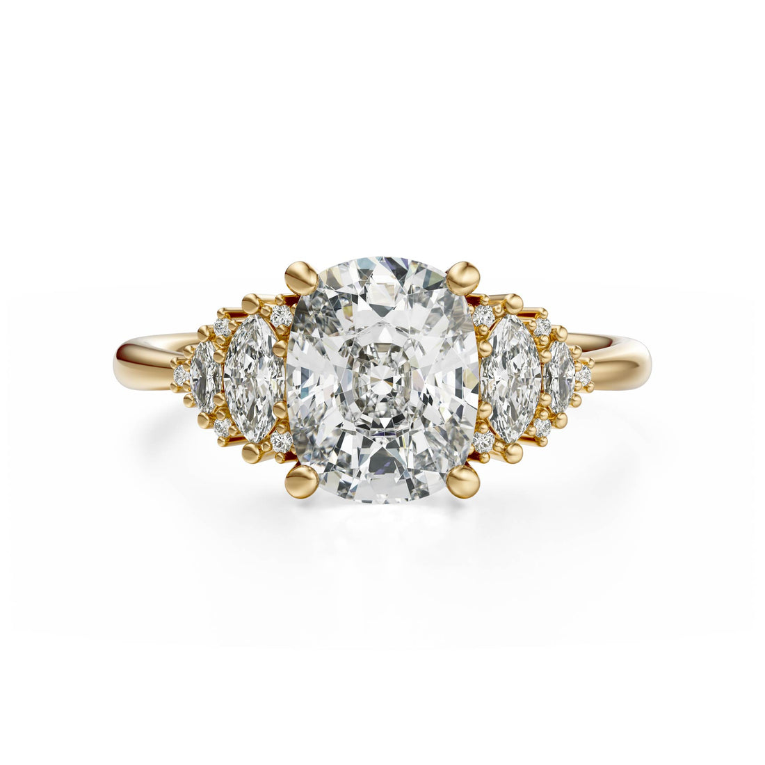 The Vivienne Ring | Elongated Cushion