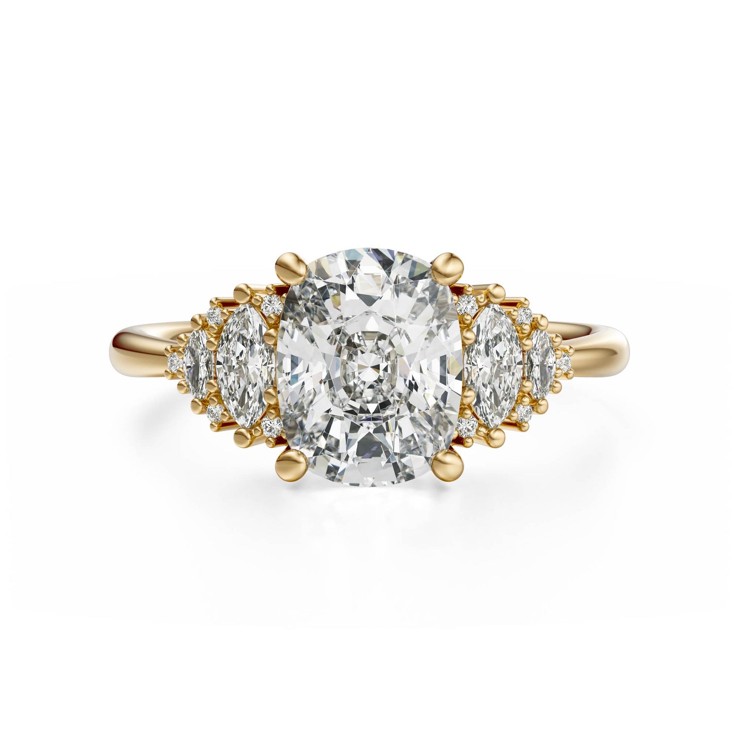The Vivienne Ring | Elongated Cushion