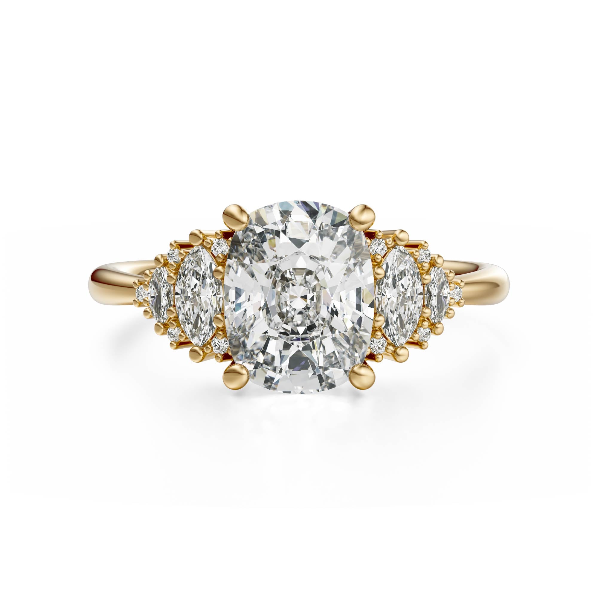 The Vivienne Ring | Elongated Cushion