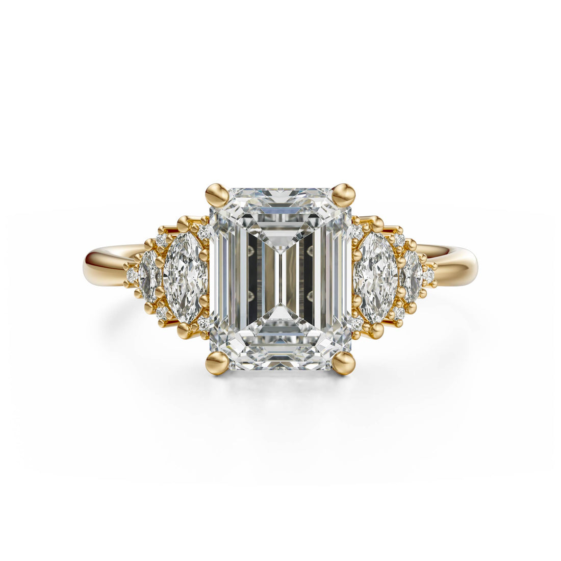 The Vivienne Ring | Emerald Cut