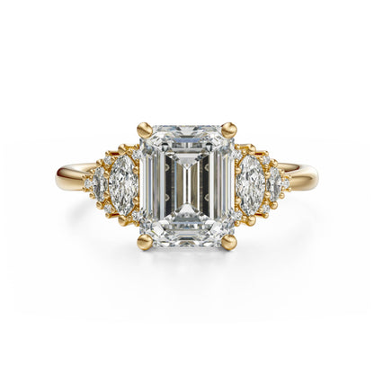 The Vivienne Ring | Emerald Cut