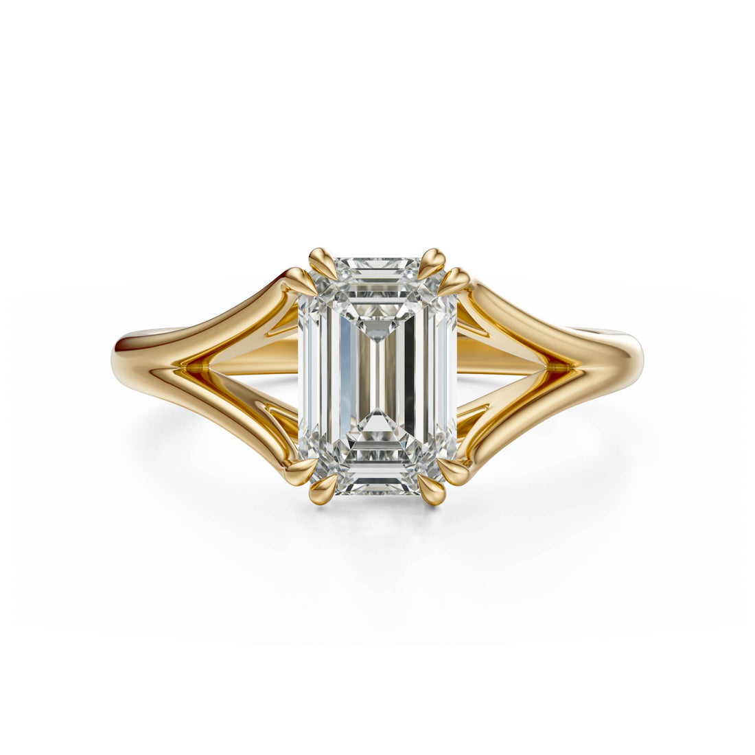 The Weaver Ring | Emerald Cut | Setting Only - Lavender Creek Gems 