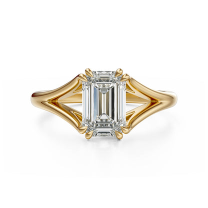 The Weaver Ring | Emerald Cut | Setting Only - Lavender Creek Gems 