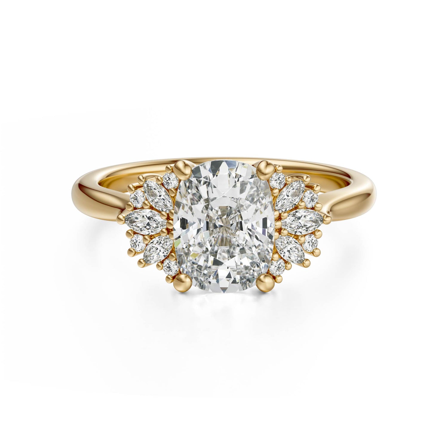 The Ambrosia Ring | Elongated Cushion - Lavender Creek Gems 