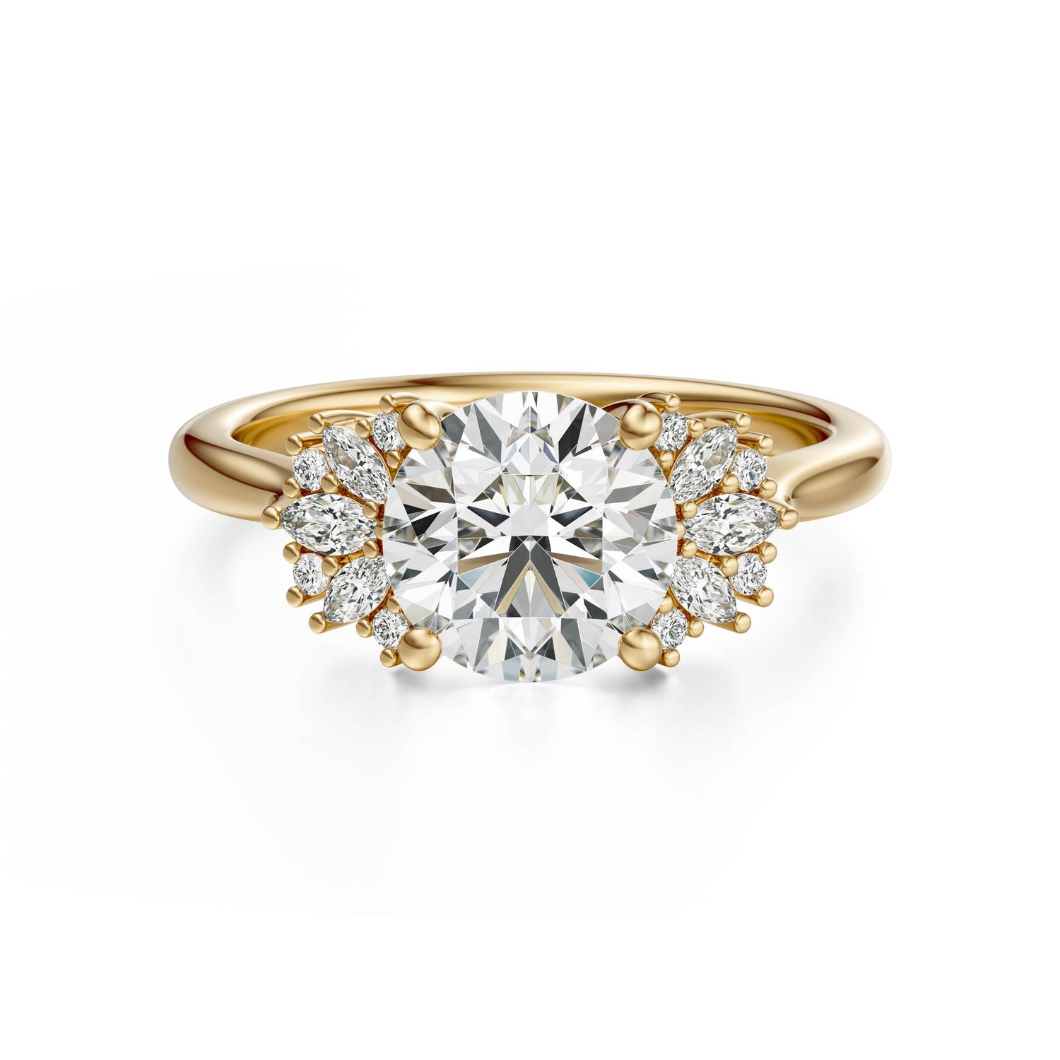 The Ambrosia Ring | Round | Setting Only - Lavender Creek Gems 