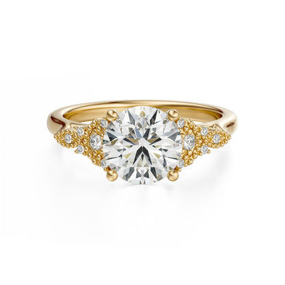 The Art Deco Maeve Ring | Round - Lavender Creek Gems 