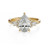 The Ascendant Ring | Pear - Lavender Creek Gems 