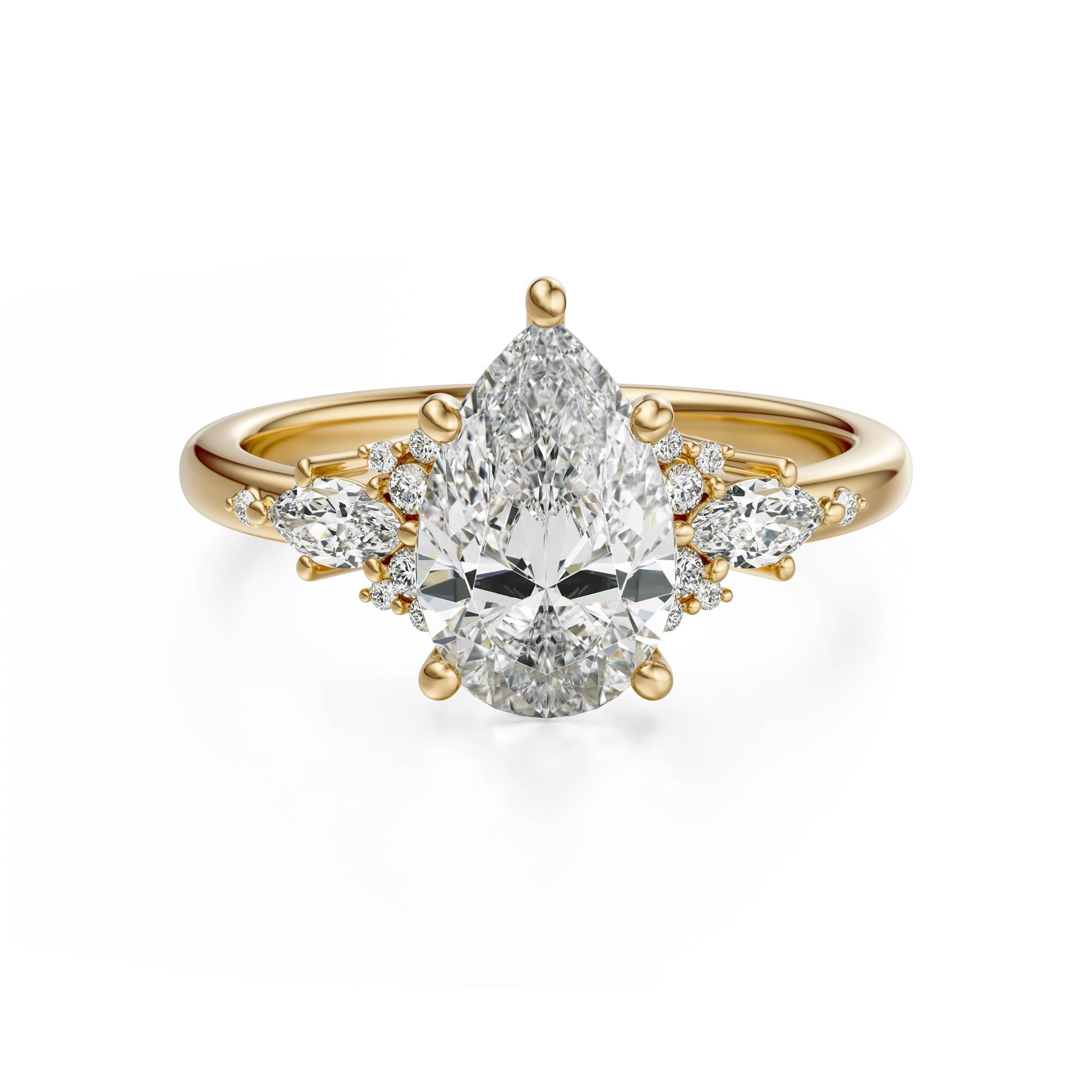 The Ascendant Ring | Pear - Lavender Creek Gems 