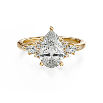 The Ascendant Ring | Pear - Lavender Creek Gems 