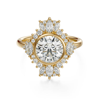 The Ethereal Ring | Round | Setting Only