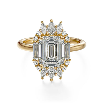 The Georgia Ring | Emerald Cut | Setting Only
