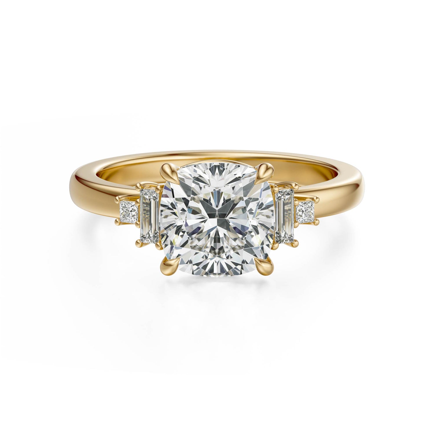 The Elevated Mira Ring | Cushion | Setting Only