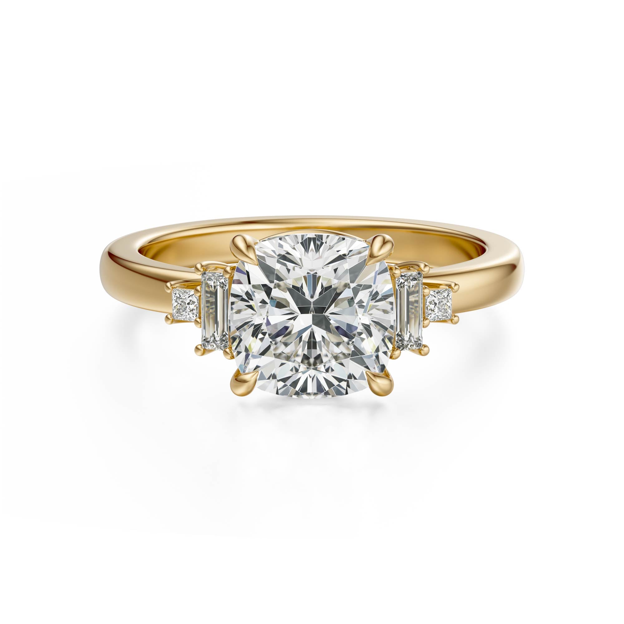 The Elevated Mira Ring | Cushion | Setting Only