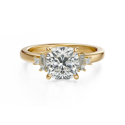 The Elevated Mira Ring | Cushion | Setting Only