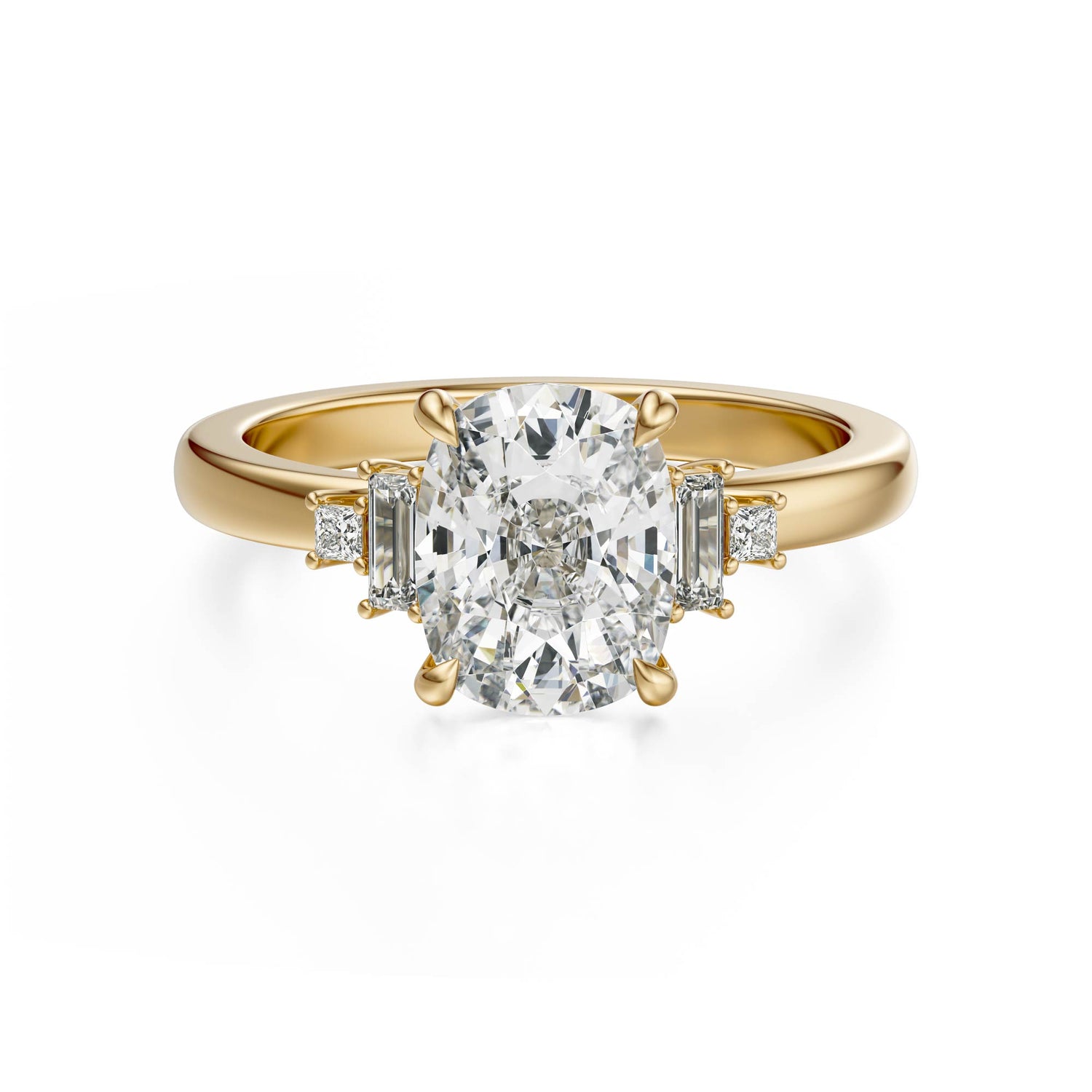 The Elevated Mira Ring | Elongated Cushion | Setting Only