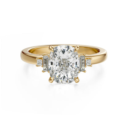 The Elevated Mira Ring | Elongated Cushion | Setting Only