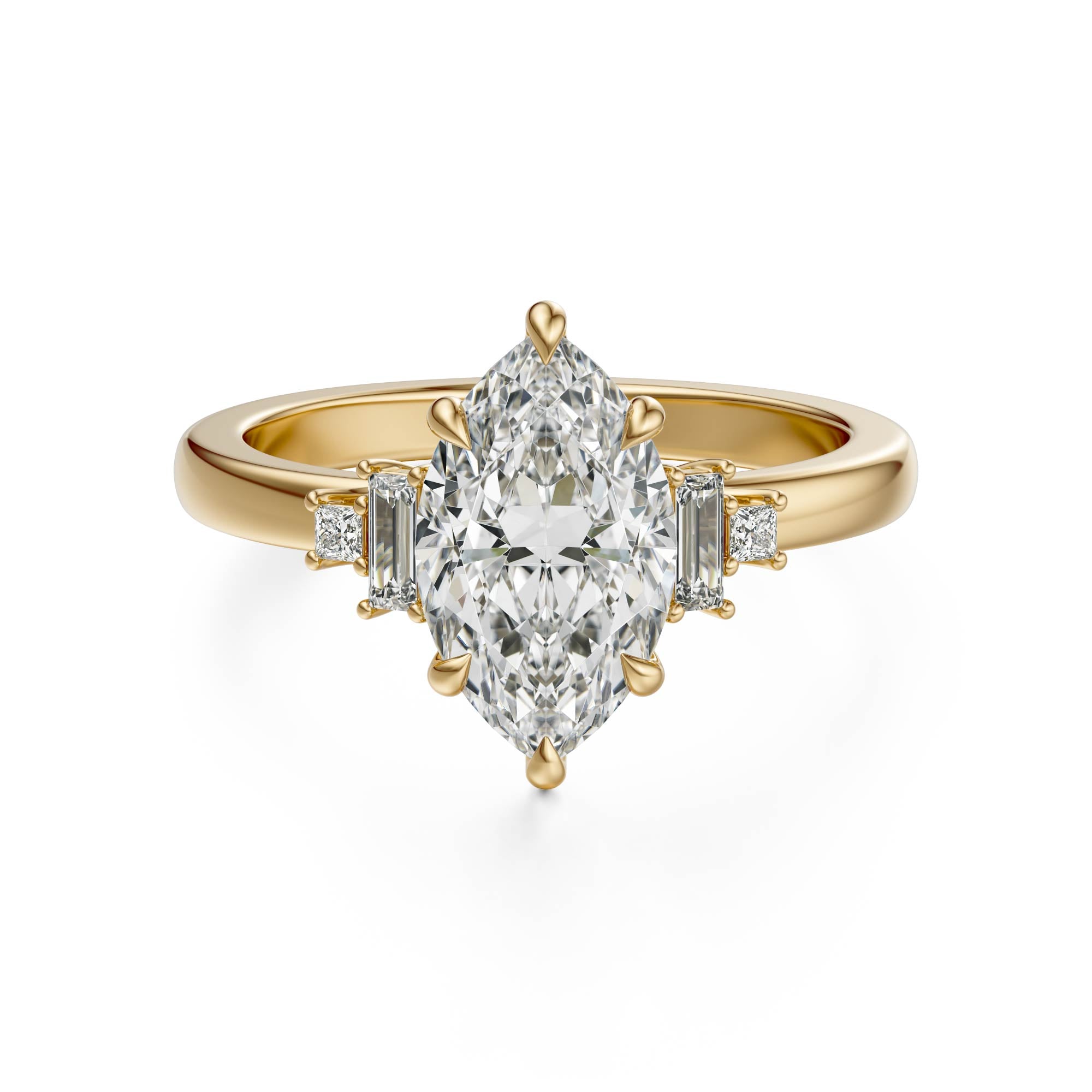 The Elevated Mira Ring | Marquise | Setting Only