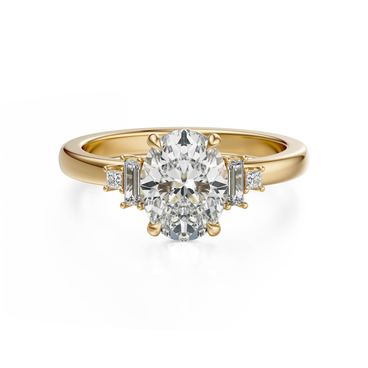 The Elevated Mira Ring | Oval | Setting Only