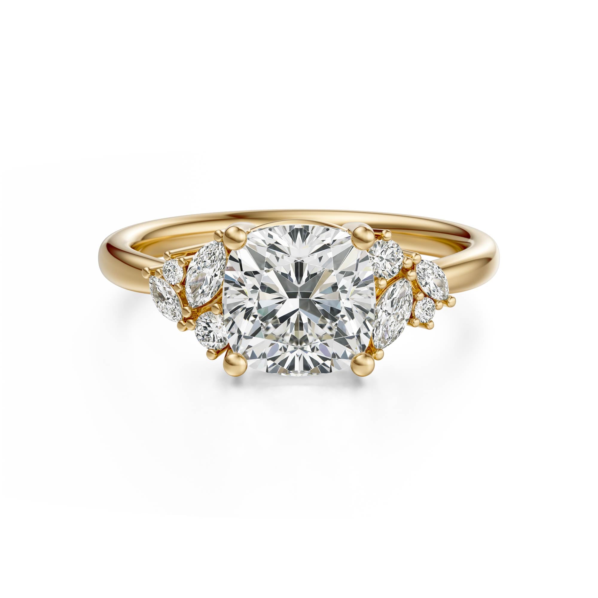 The Laurel Ring | Cushion | Setting Only