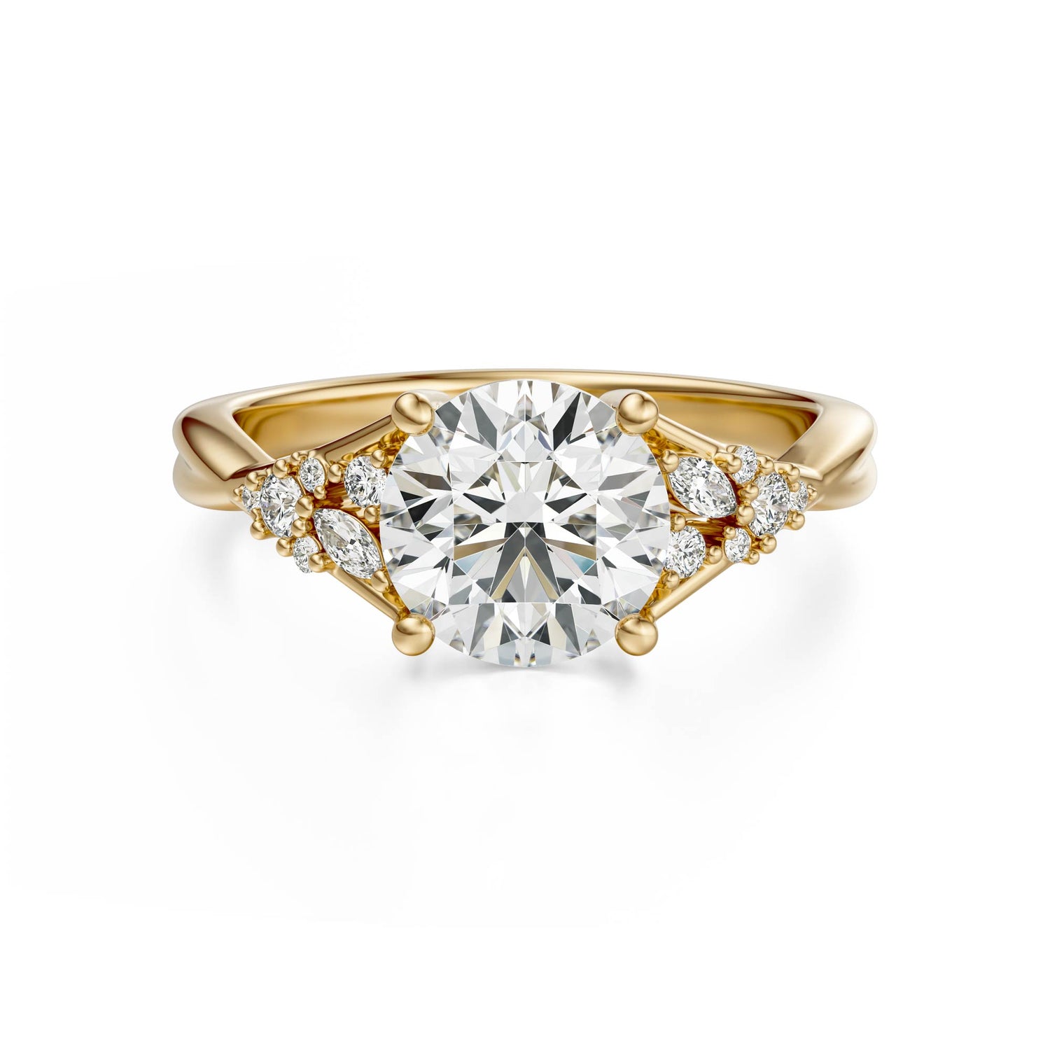 The Lyria Ring | Round | Setting Only