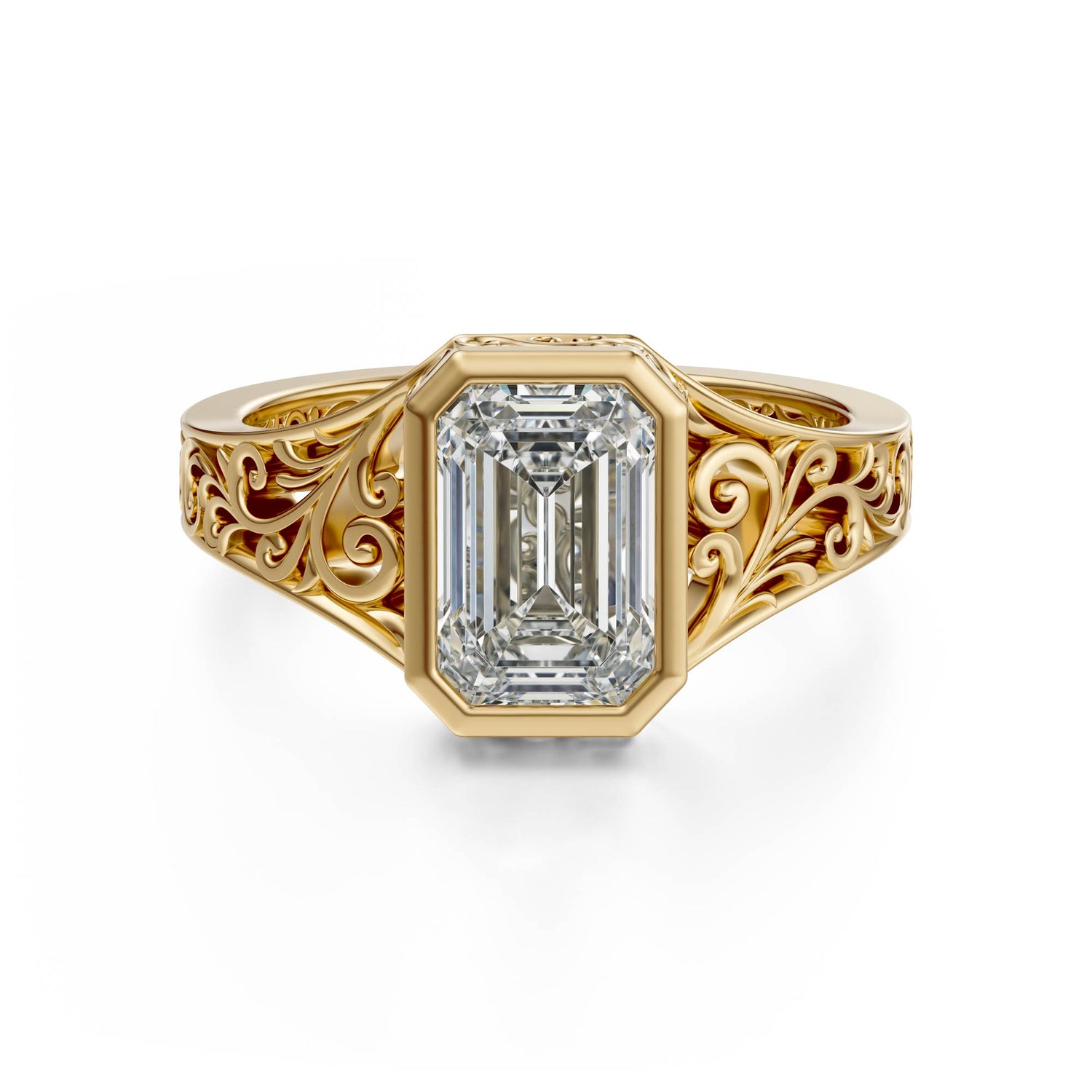 The Endearment Ring | Emerald Cut - Lavender Creek Gems 