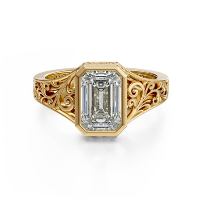 The Endearment Ring | Emerald Cut - Lavender Creek Gems 