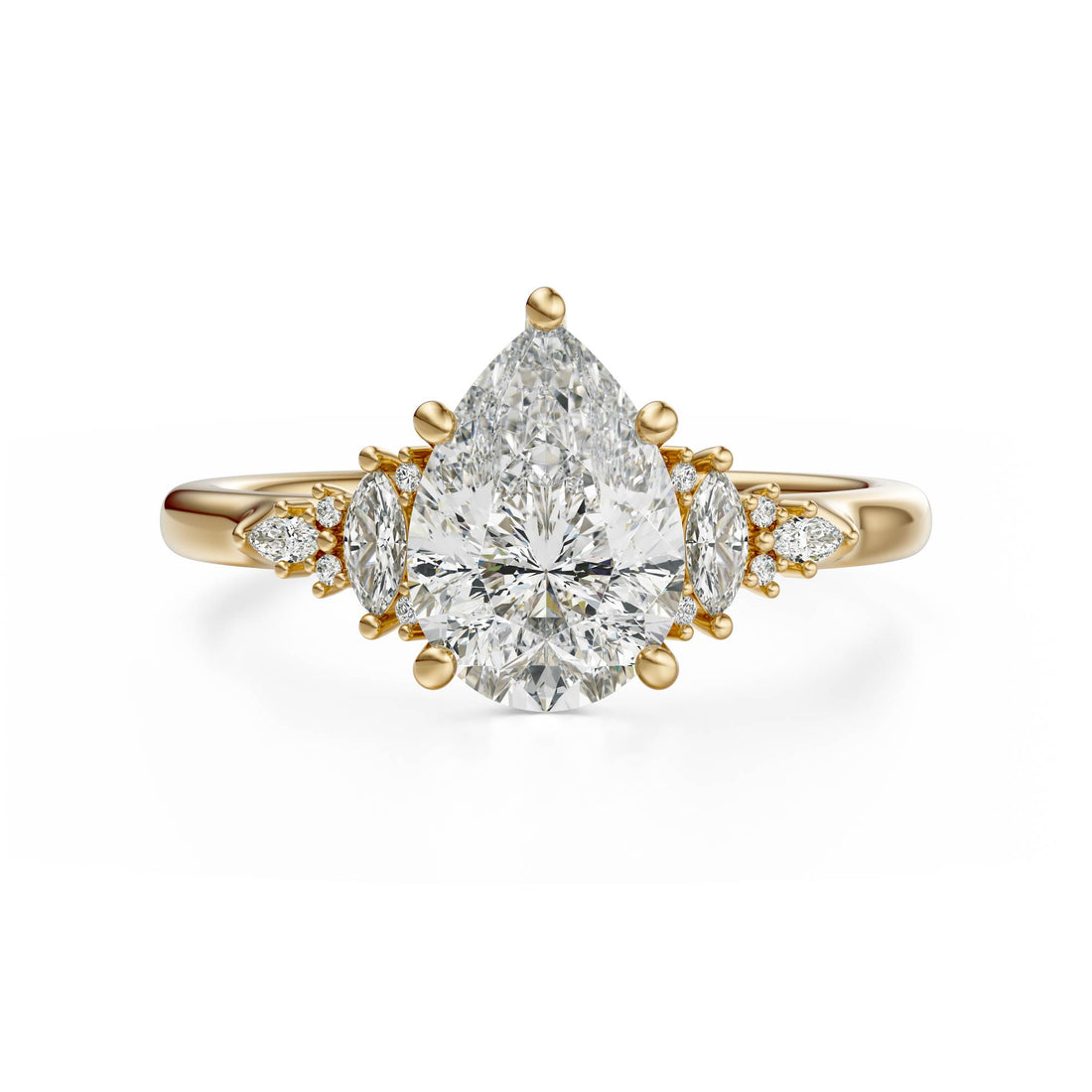 The Maeve Ring | Pear | Setting Only