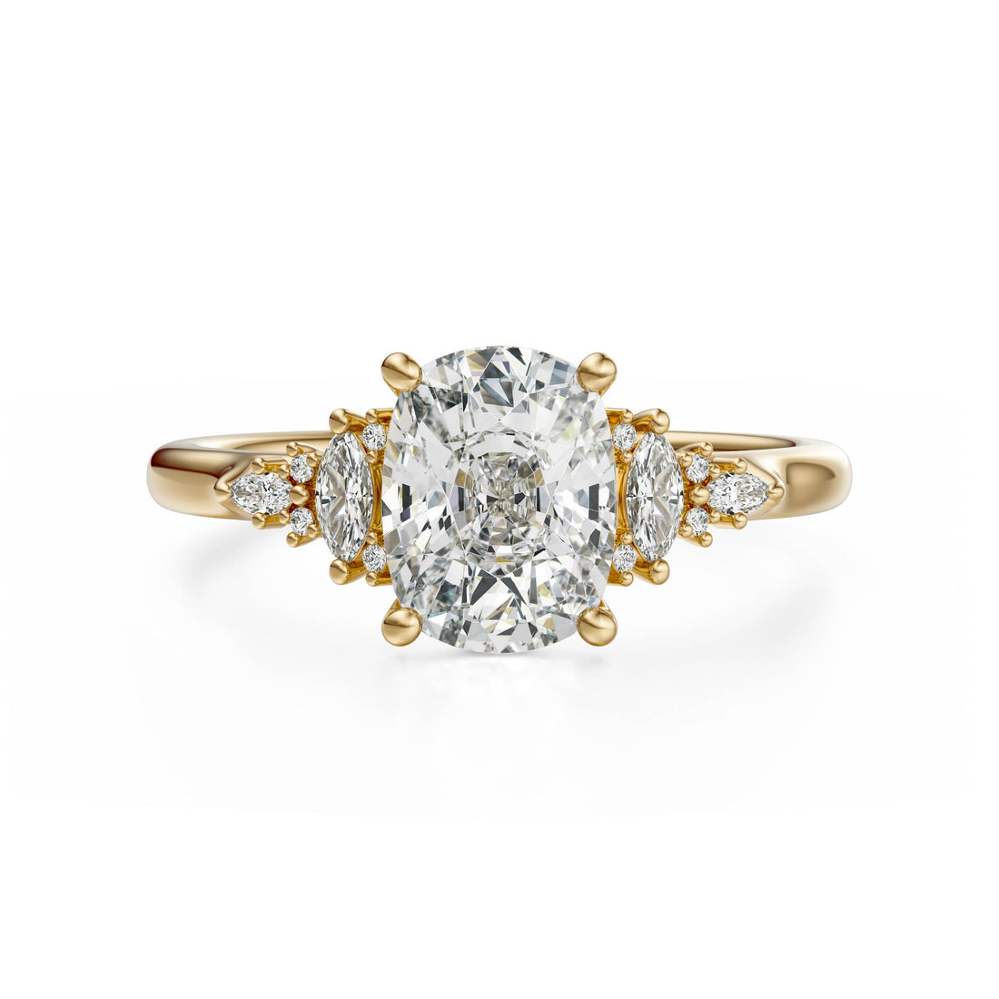 The Maeve Ring | Elongated Cushion | Setting Only