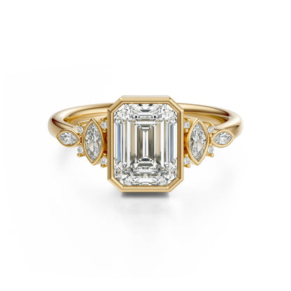 The All Bezel Maeve Ring | Emerald Cut