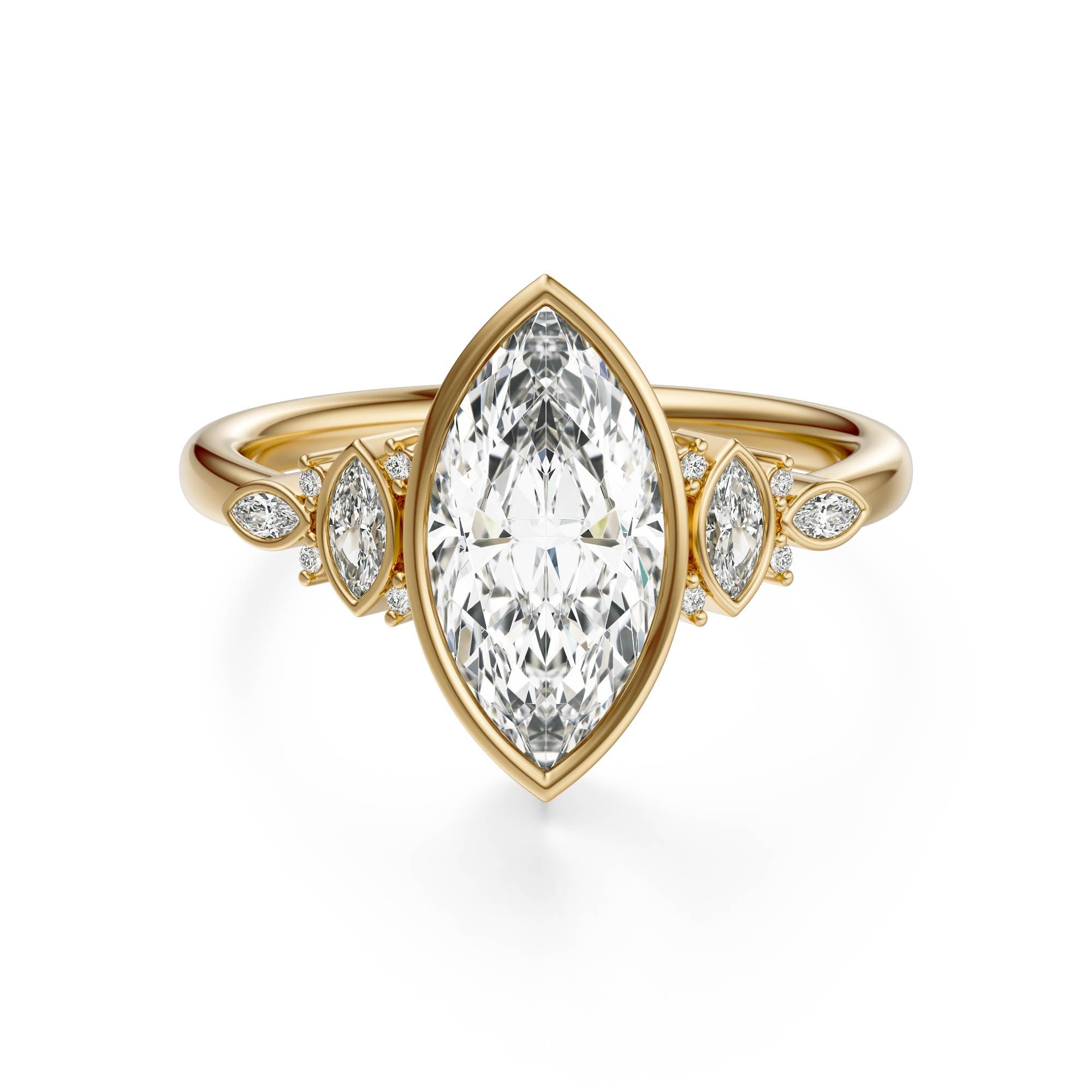 The All Bezel Maeve Ring | Marquise