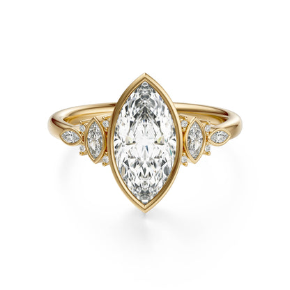 The All Bezel Maeve Ring | Marquise