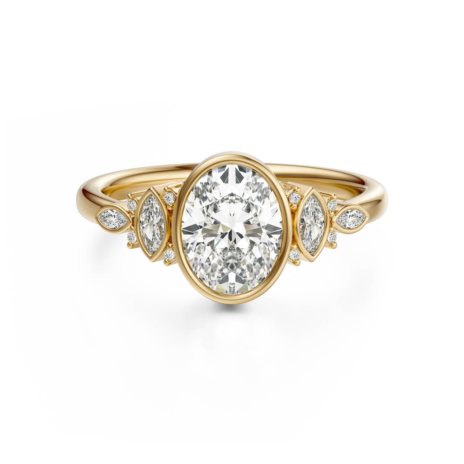 The All Bezel Maeve Ring | Oval