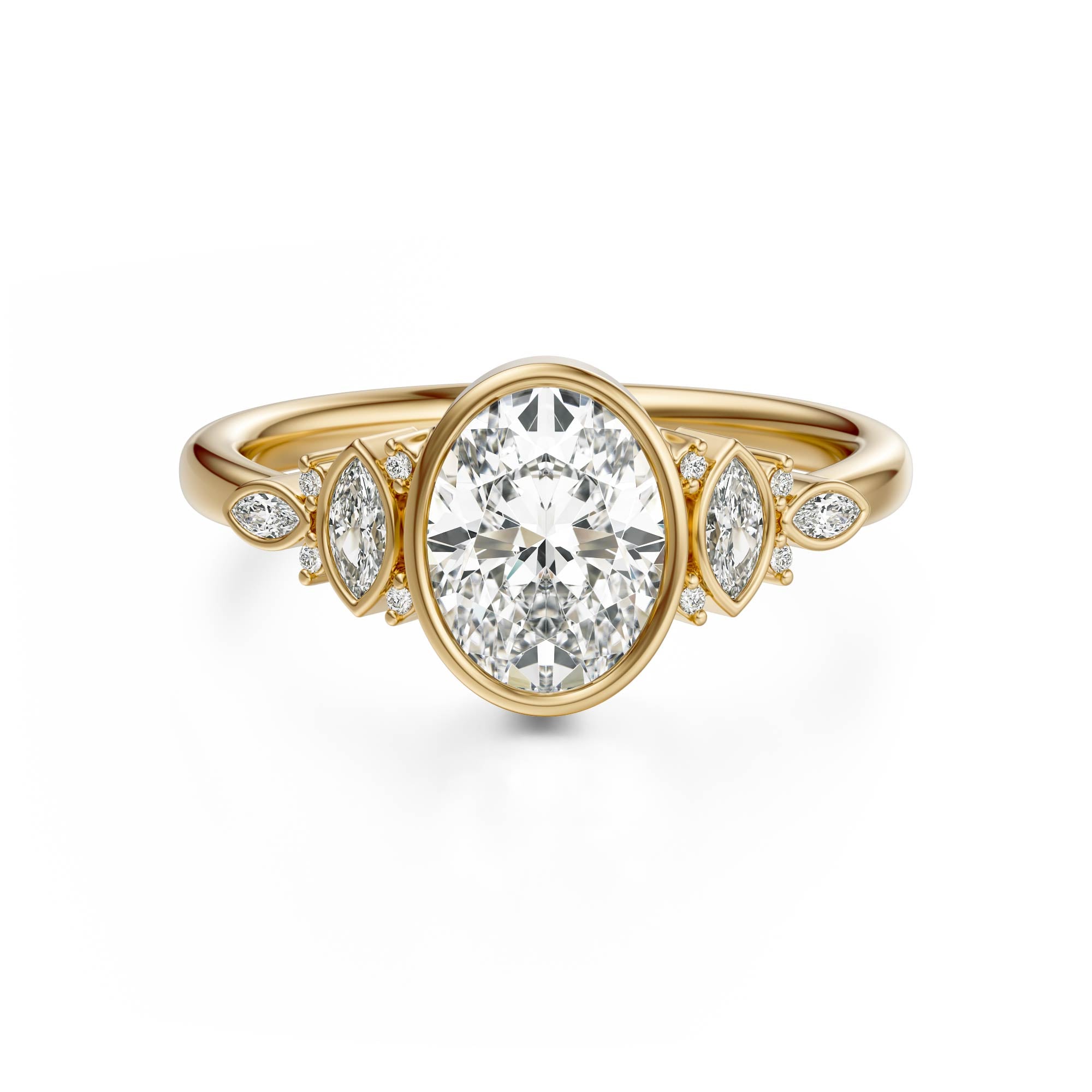 The All Bezel Maeve Ring | Oval