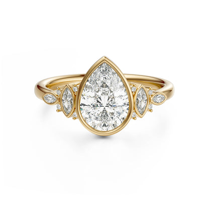 The All Bezel Maeve Ring | Pear | Setting Only