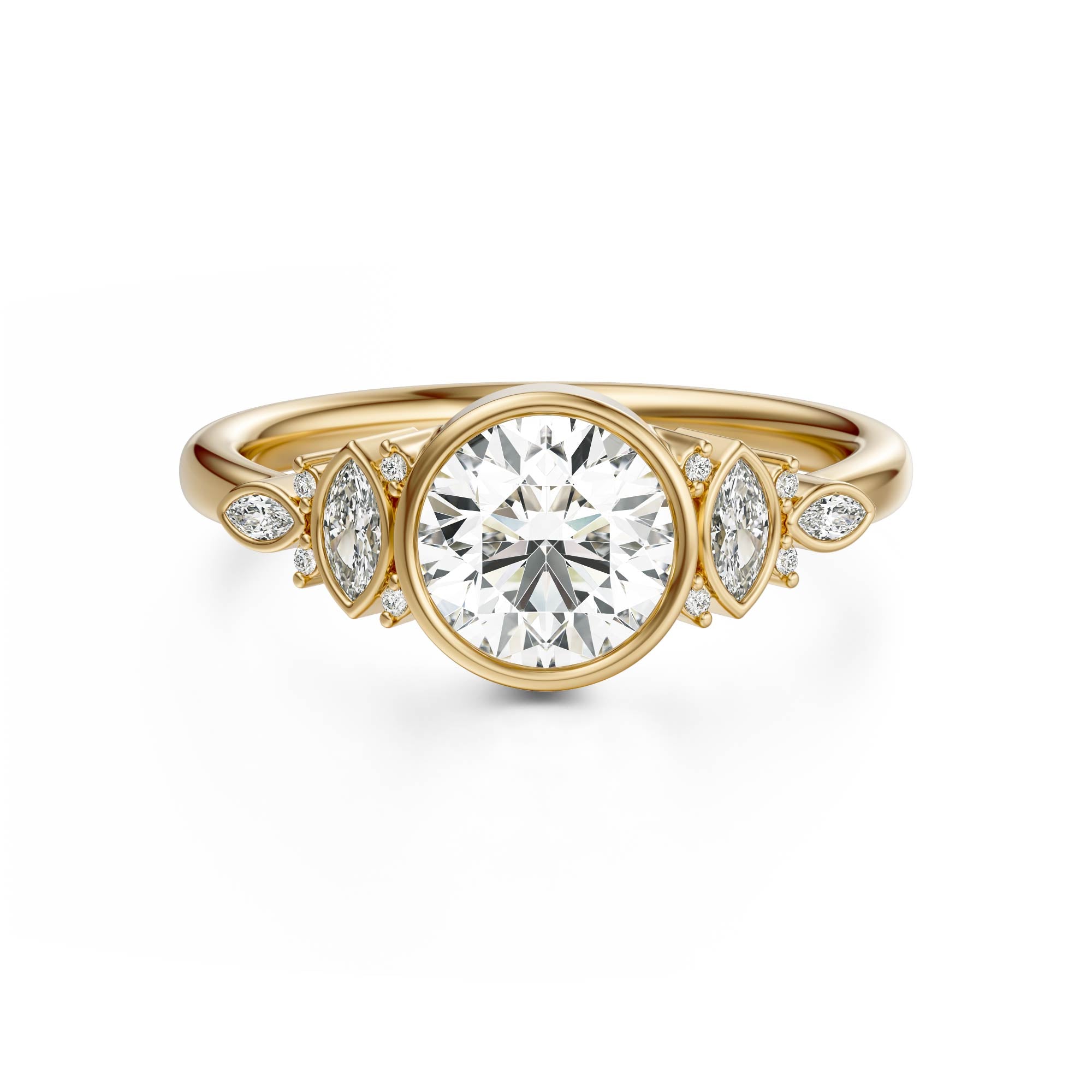The All Bezel Maeve Ring | Round | Setting Only