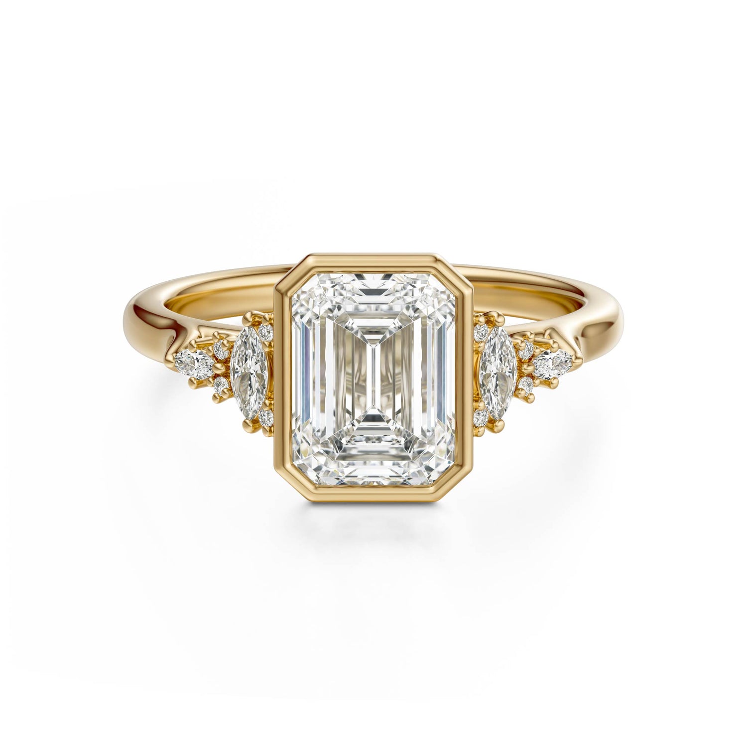 The Bezel Maeve Ring | Emerald Cut