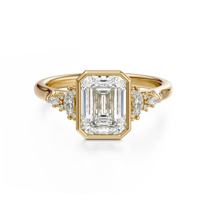 The Bezel Maeve Ring | Emerald Cut