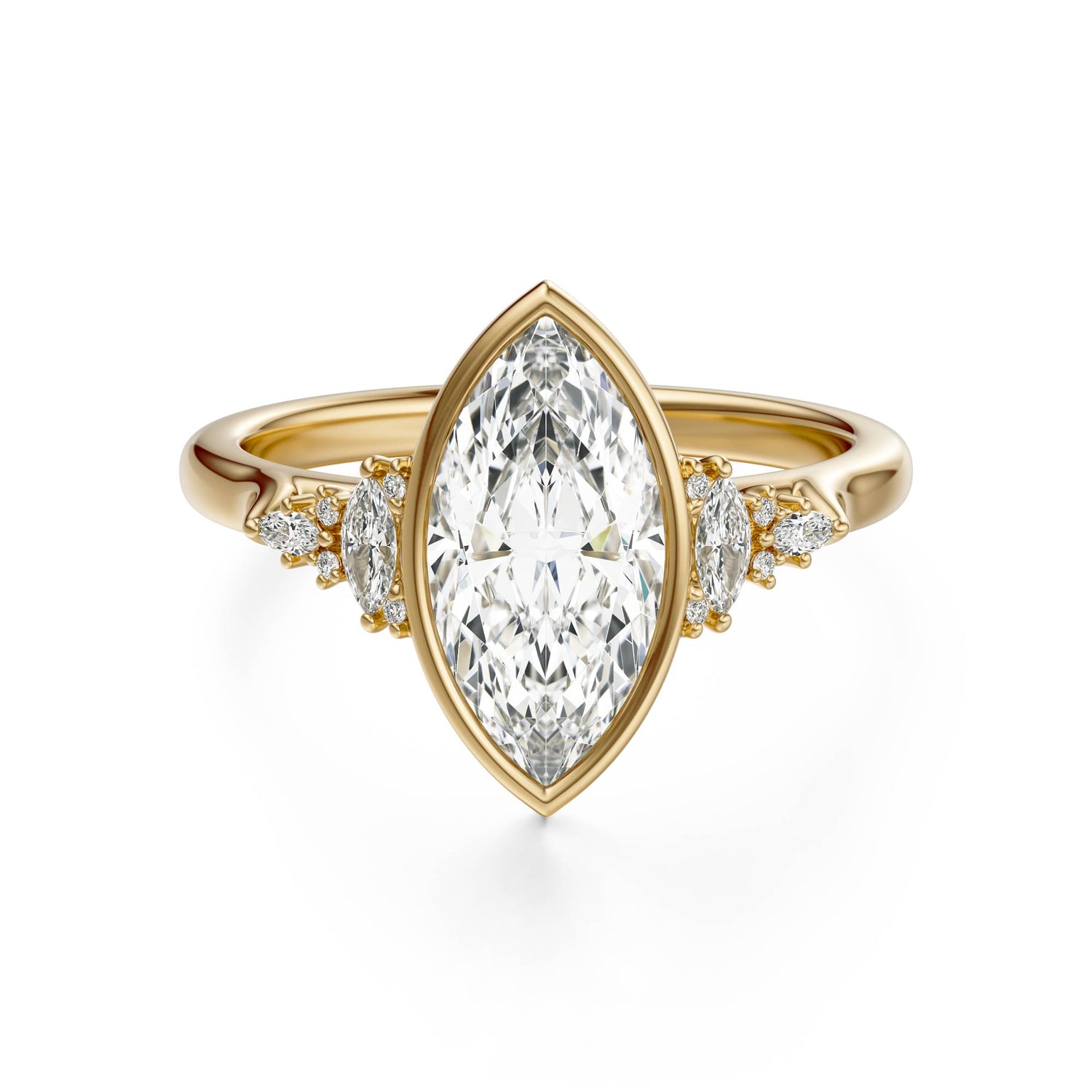 The Bezel Maeve Ring | Marquise | Setting Only