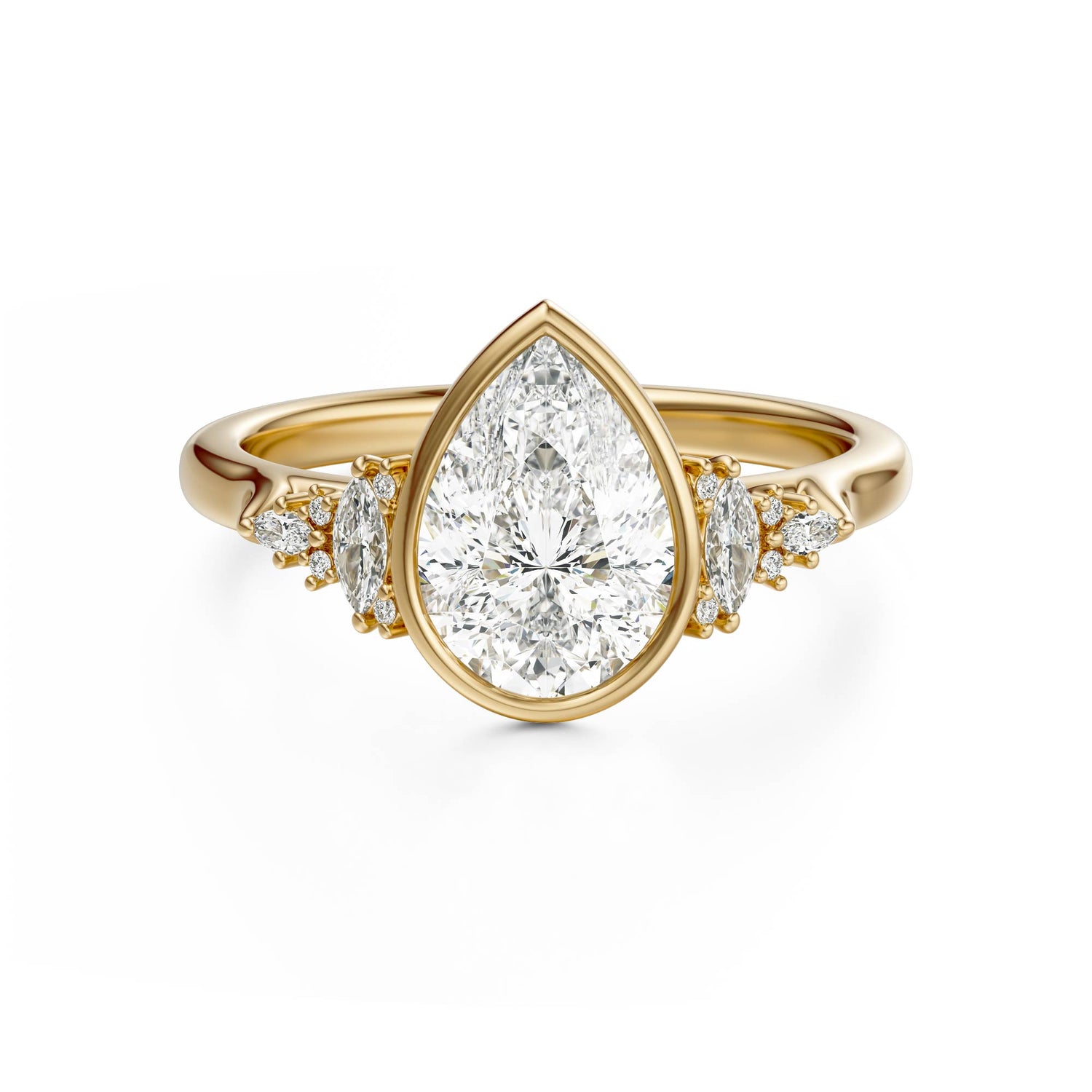The Bezel Maeve Ring | Pear