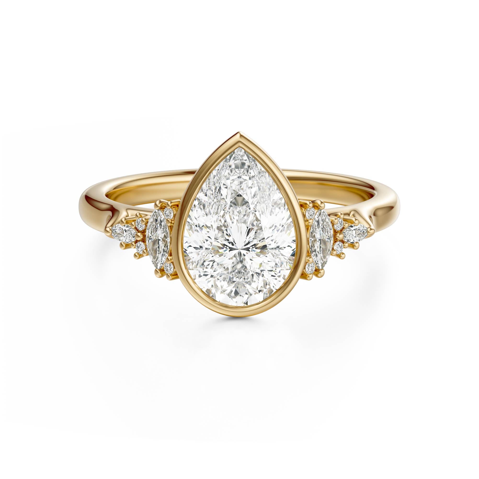 The Bezel Maeve Ring | Pear