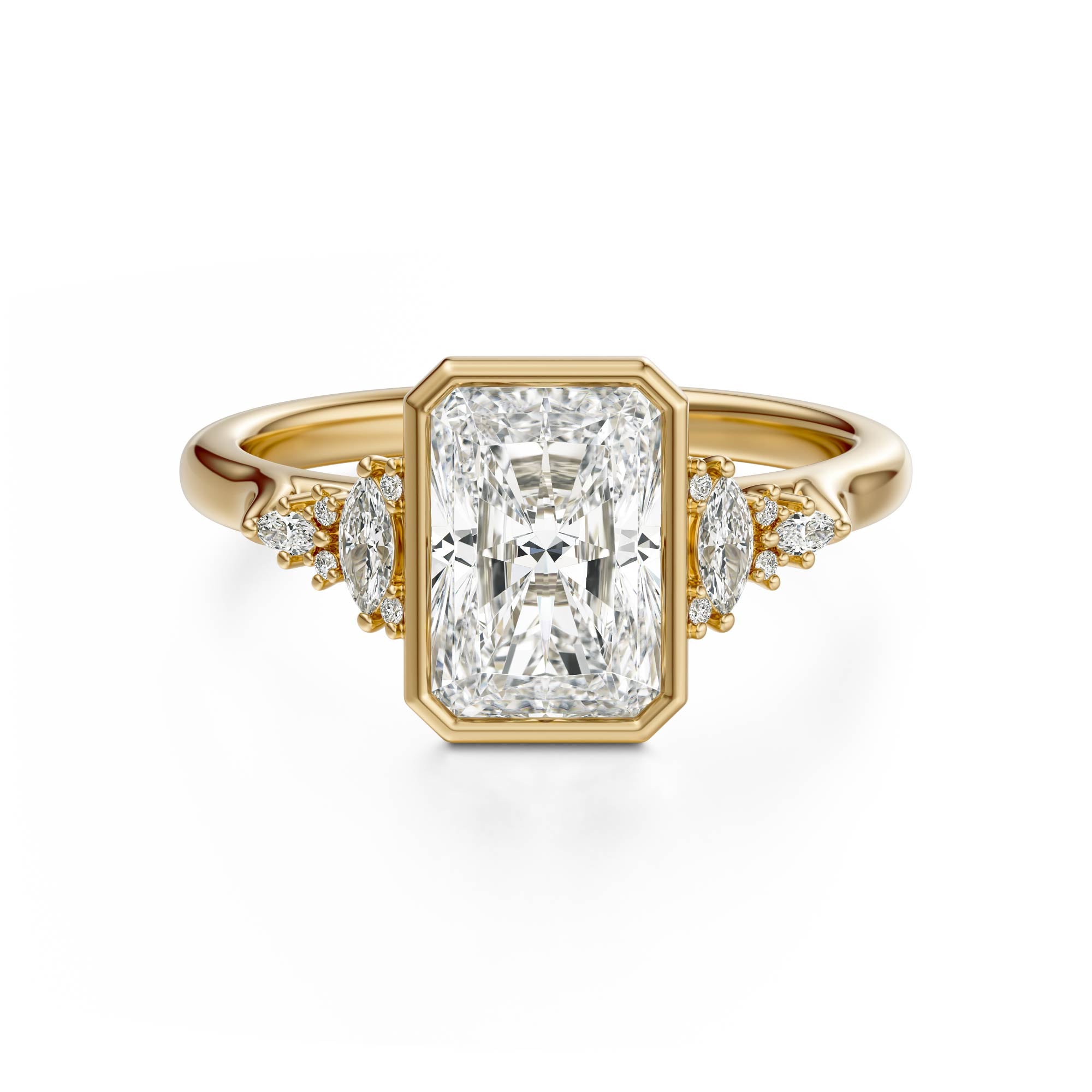 The Bezel Maeve Ring | Radiant