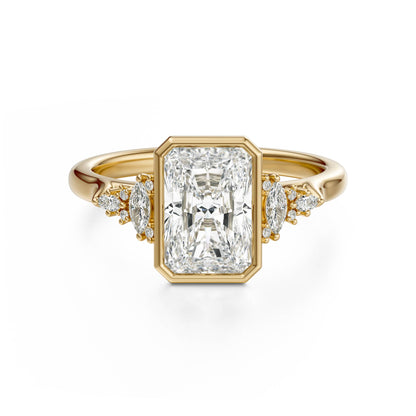 The Bezel Maeve Ring | Radiant | Setting Only