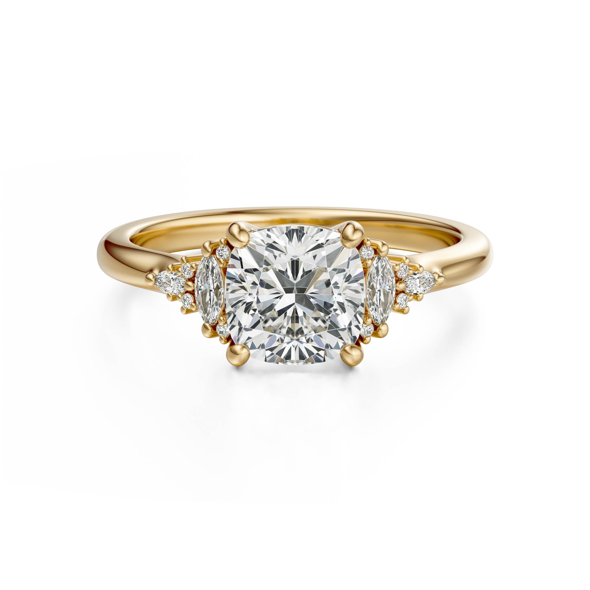 The Low Maeve Ring | Cushion | Setting Only